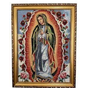 CUADRO GOBELINO VIRGEN DE GUADALUPE