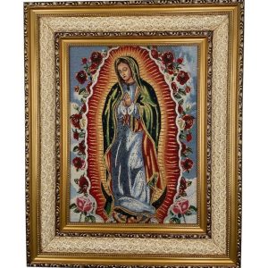 CUADRO GOBELINO VIRGEN DE GUADALUPE