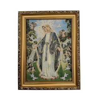 CUADRO GOBELINO VIRGEN MILAGROSA