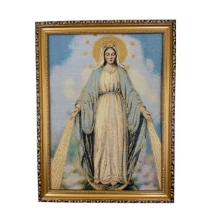 CUADRO GOBELINO VIRGEN MILAGROSA