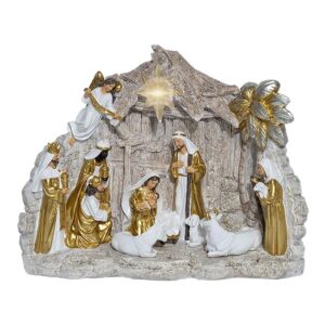 Pesebre Invierno Con Luz